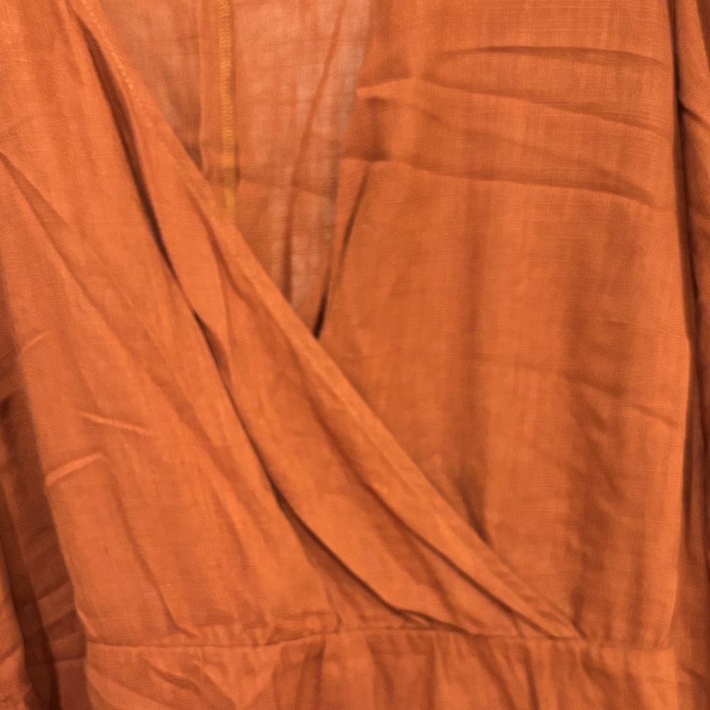 Eloquii Long Sleeve Rust Dress size 14 - Picture 3 of 4